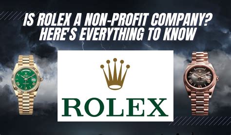 how is rolex a non profit